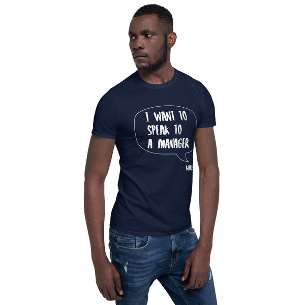 Cotton Unisex T-Shirt Karen Speak 3 Grey