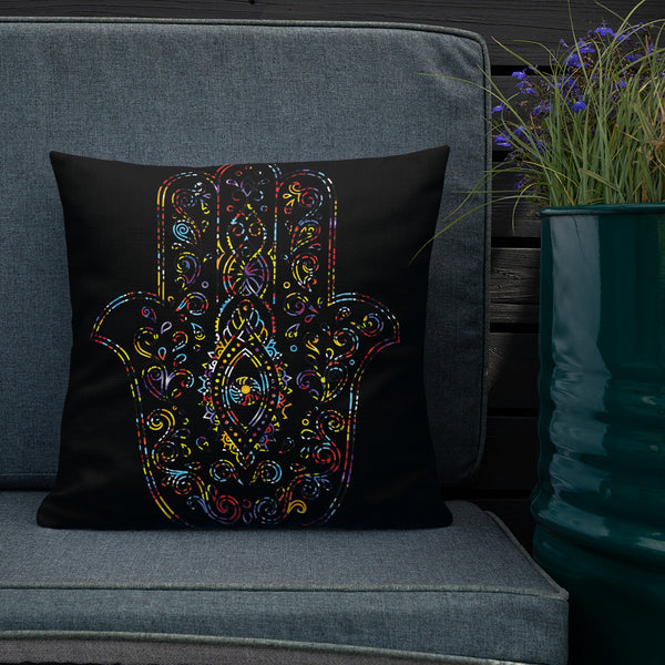 Antique Art Print Decorative Throw Pillow & Cushion - Hamsa