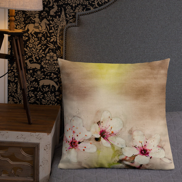 Art Premium  Decorative Throw Pillow & Cushion - Cherry Blossoms