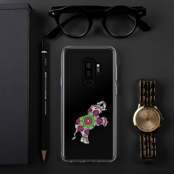 Samsung Case Mandala Elephant Black