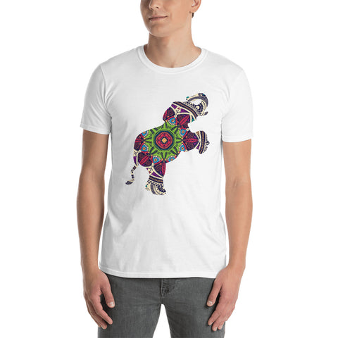 Cotton Unisex -Shirt Mandala Elephant
