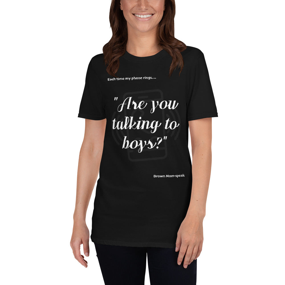 Cotton Unisex T-Shirt Talking to boys