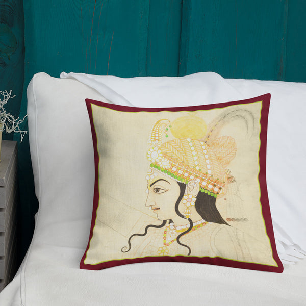 Vintage Art Print  Decorative Throw Pillow / Cushion including insert, 18x18  & 22x22 inches Empress