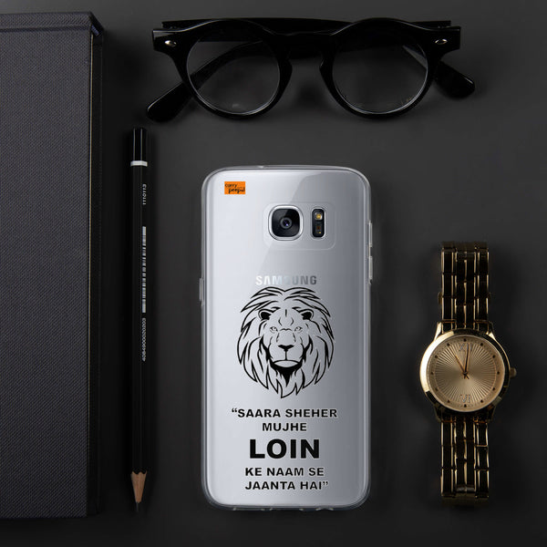 Samsung Case Lion Transparent