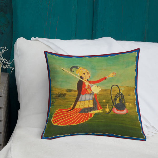 Antique Art Print Decorative Throw Pillow & Cushion Singer couch