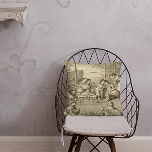 Decorative Throw Pillow Cushion Home Decor  Friends Chair