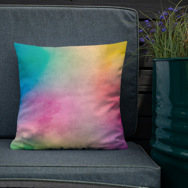 Art Premium  Decorative Throw Pillow & Cushion - Pastel Holi