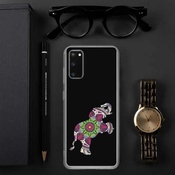 Samsung Case Mandala Elephant Black