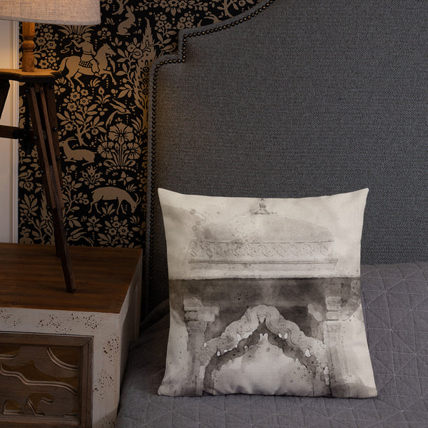 Art Premium  Decorative Throw Pillow & Cushion Jaipur Chhatri bed
