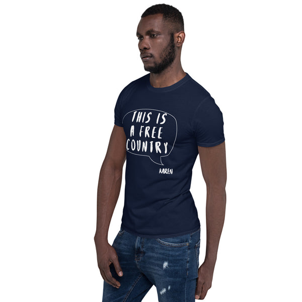 Cotton Unisex T-Shirt Karen Speak 5 Grey