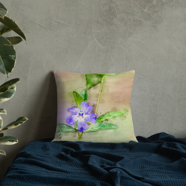 Art Premium  Decorative Throw Pillow & Cushion - Periwinkle