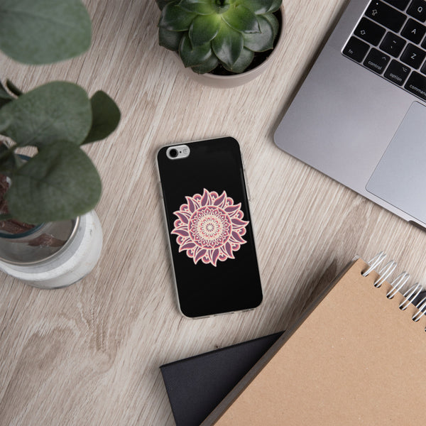 iPhone Case Mandala Black