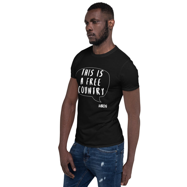 Cotton Unisex T-Shirt Karen Speak 5 Grey