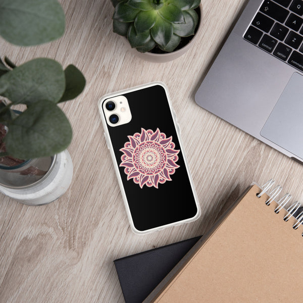iPhone Case Mandala Black