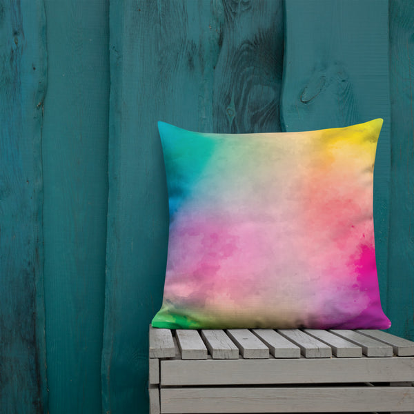 Art Premium  Decorative Throw Pillow & Cushion - Pastel Holi