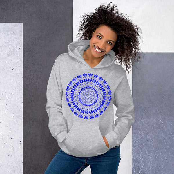 Hoodie Blue Mandala