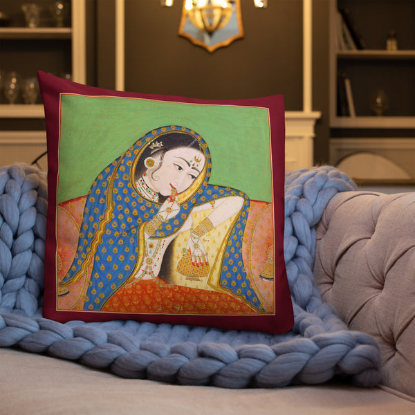 Vintage Art Print  Decorative Throw Pillow / Cushion including insert, 18x18  & 22x22 inches Melancholy