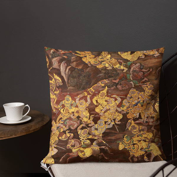 Art Premium  Decorative Throw Pillow & Cushion Mural Chair