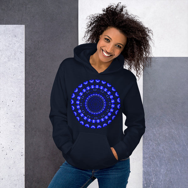 Hoodie Blue Mandala