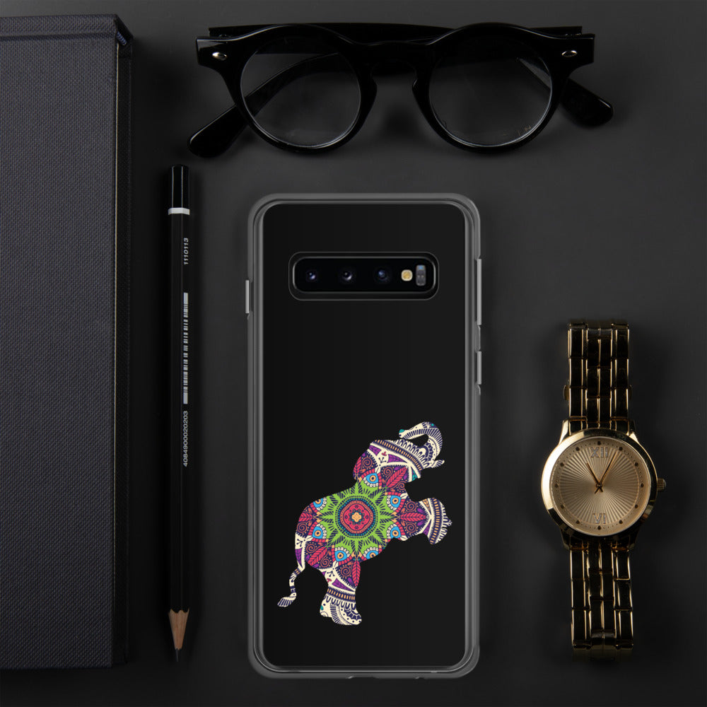 Samsung Case Mandala Elephant Black