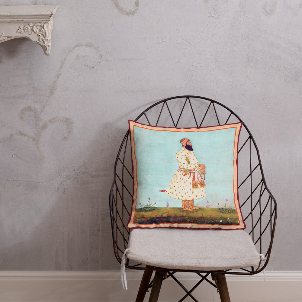 Antique Art Print Decorative Throw Pillow & Cushion Safdardjung
