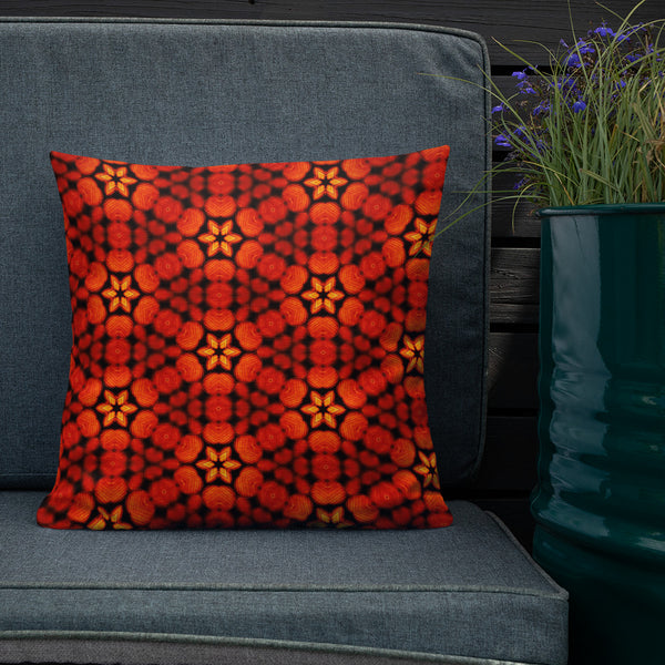 Art Premium  Decorative Throw Pillow & Cushion - Orange Crush