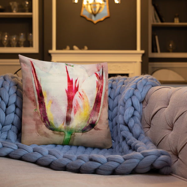 Art Premium  Decorative Throw Pillow & Cushion - Tulip