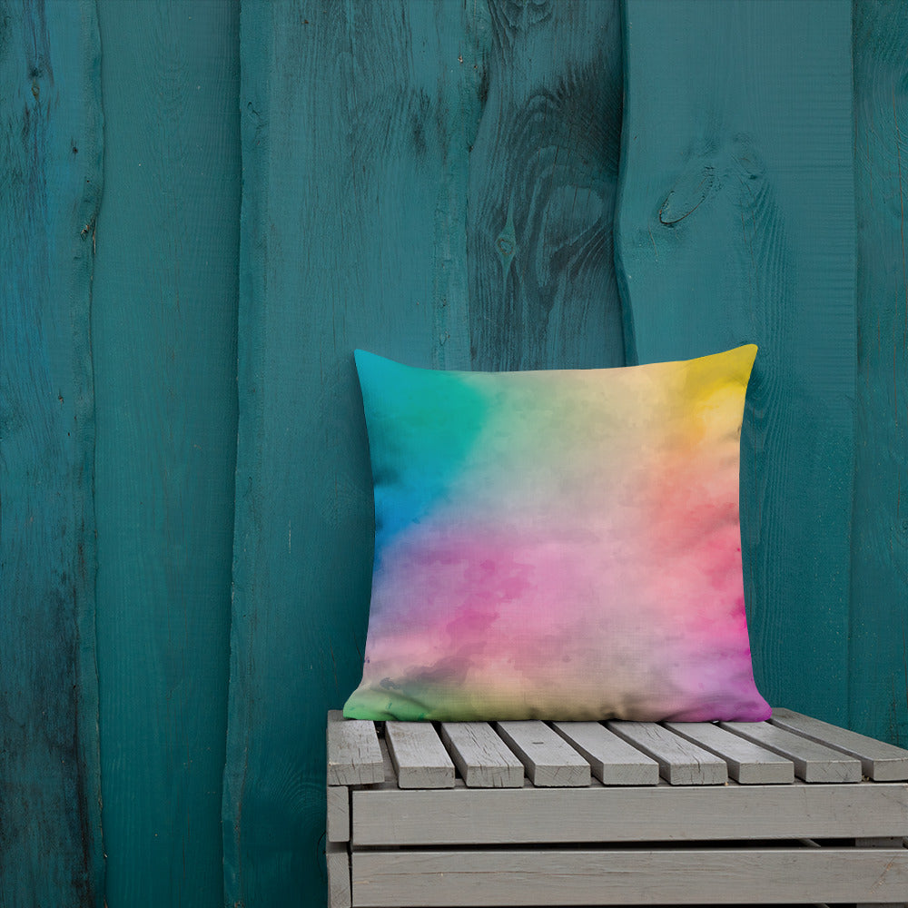 Art Premium  Decorative Throw Pillow & Cushion - Pastel Holi