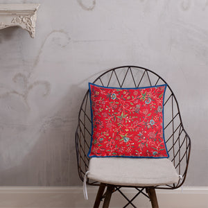 Art Premium  Decorative Throw Pillow & Cushion - Antique Floral Chair