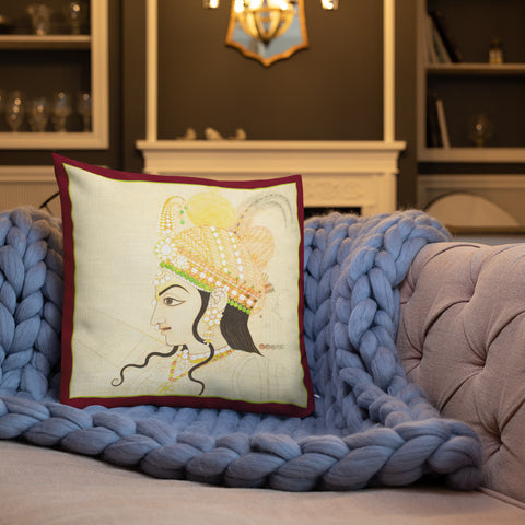 Vintage Art Print  Decorative Throw Pillow / Cushion including insert, 18x18  & 22x22 inches Empress