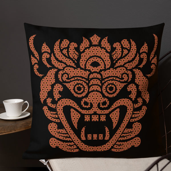Art Premium  Decorative Throw Pillow & Cushion - Barong Black