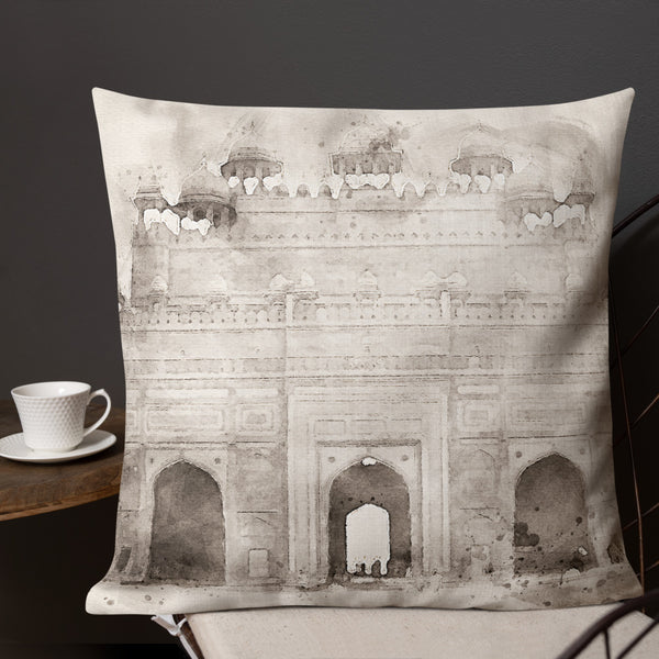 Antique Art Print Decorative Throw Pillow & Cushion Sikri chair