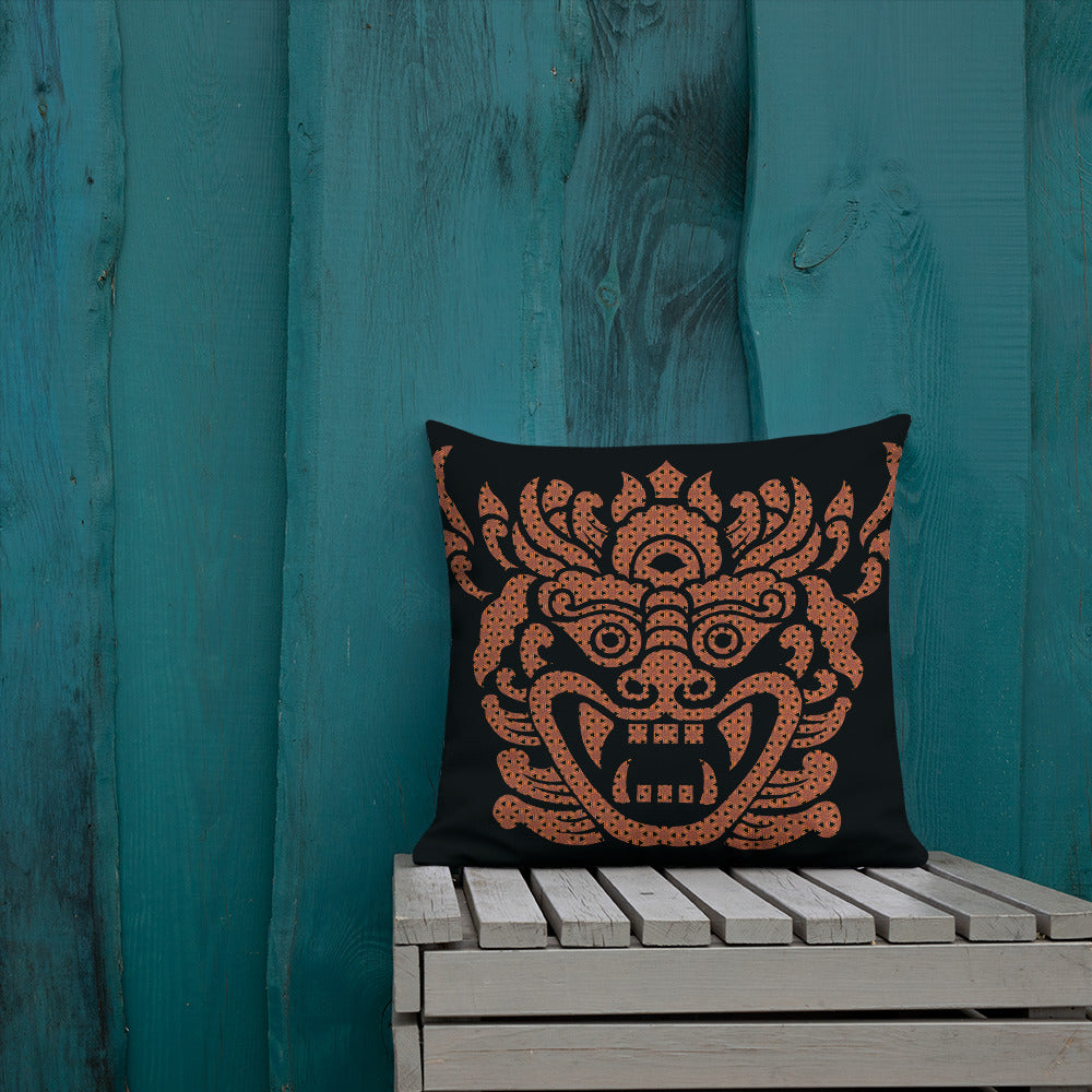 Art Premium  Decorative Throw Pillow & Cushion - Barong Black