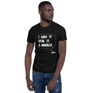 Cotton Unisex T-Shirt Karen Speak 3 Grey