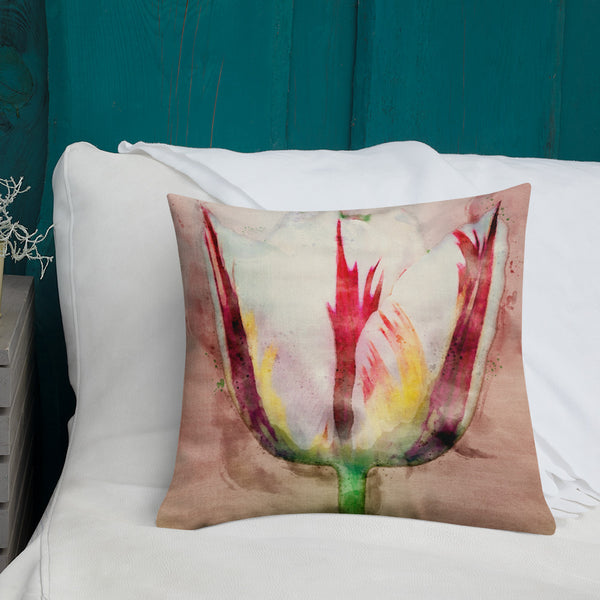 Art Premium  Decorative Throw Pillow & Cushion - Tulip