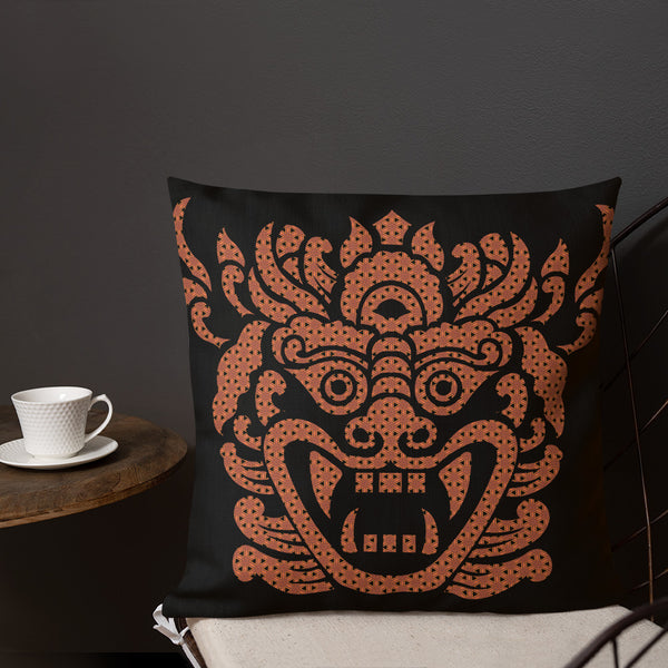 Art Premium  Decorative Throw Pillow & Cushion - Barong Black