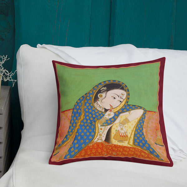 Vintage Art Print  Decorative Throw Pillow / Cushion including insert, 18x18  & 22x22 inches Melancholy