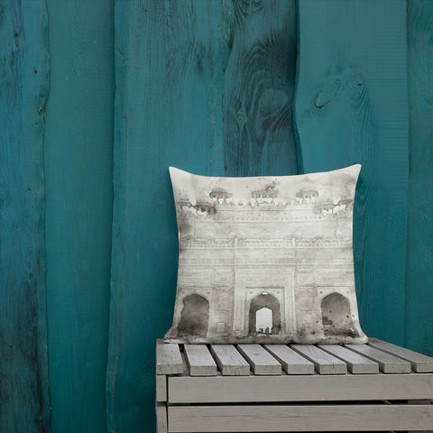 Antique Art Print Decorative Throw Pillow & Cushion Sikri patio