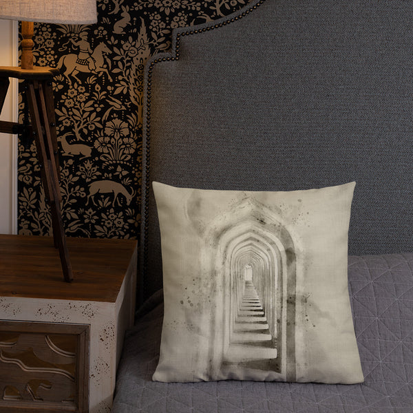 Art Premium Decorative Throw Pillow & Cushion Lucknow Passage bed