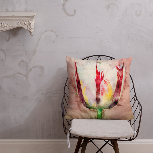 Art Premium  Decorative Throw Pillow & Cushion - Tulip