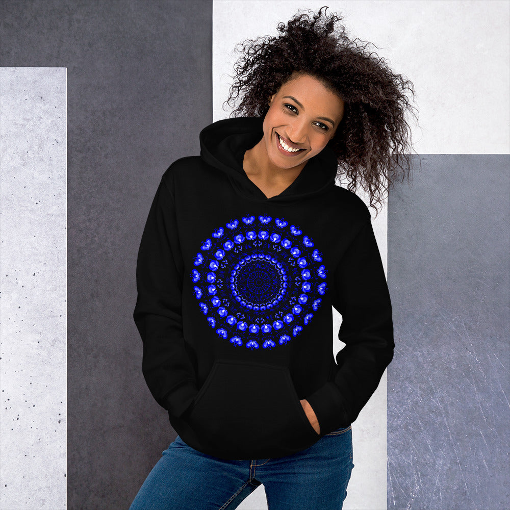 Hoodie Blue Mandala