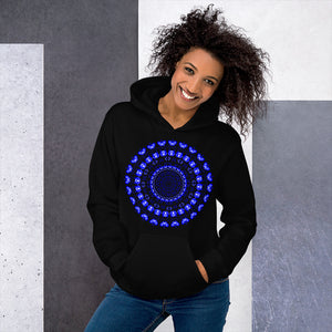 Hoodie Blue Mandala