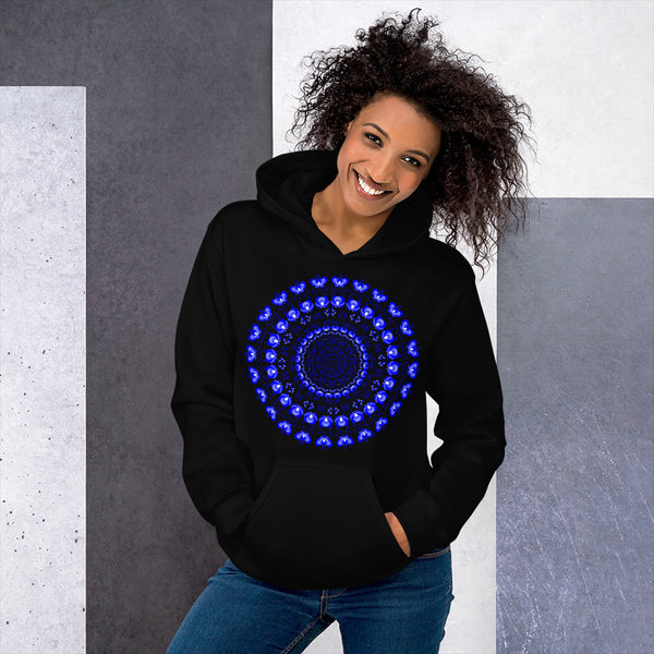 Hoodie Blue Mandala