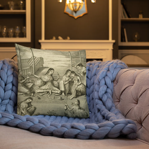 Decorative Throw Pillow Cushion Home Decor  Friends Rug
