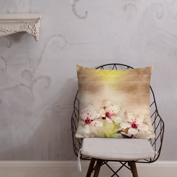 Art Premium  Decorative Throw Pillow & Cushion - Cherry Blossoms