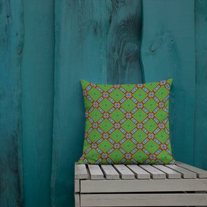 Art Premium  Decorative Throw Pillow & Cushion - Green Afghan