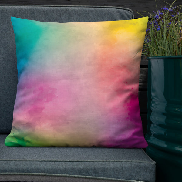 Art Premium  Decorative Throw Pillow & Cushion - Pastel Holi