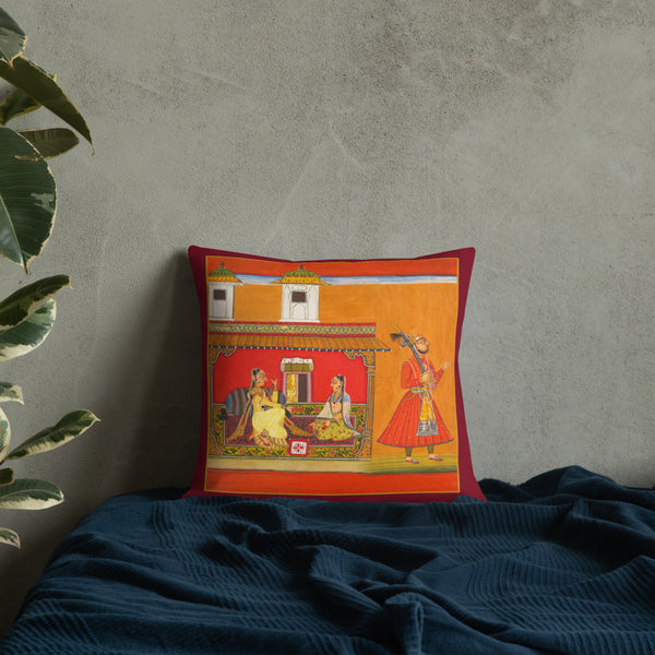 Vintage Art Print  Decorative Throw Pillow / Cushion including insert, 18x18  & 22x22 inches  Friends