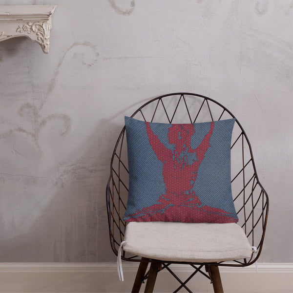 Antique Art Print Decorative Throw Pillow & Cushion - Dancing Silhouette