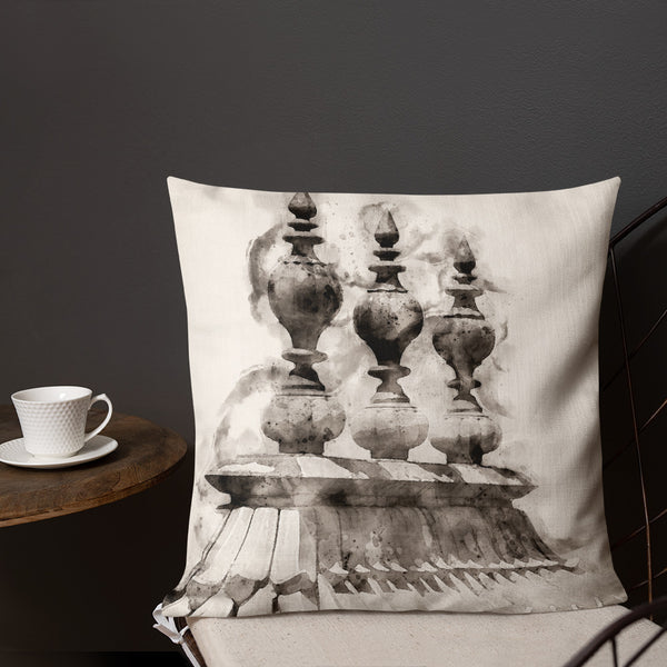 Decorative Throw Pillow Cushion Home Decor Fort Water-colour chair